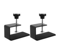Happyyami 2pcs Compact and Portable Racing Shifter Mount Bracket Made of Iron with Adjustable Screw Clamp System, Desktop Fixed Clamp Design for Sim Racing Shifter and Gaming Rig on PC Desk