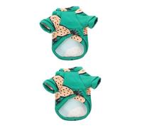 Happyyami 2pcs Cute Cartoon Print Dog Vest Warm Fleece Dog Jacket for Cats for Cold Weather Comfortable and Breathable Pet Clothing Xl Pineapple Xl Pineapple