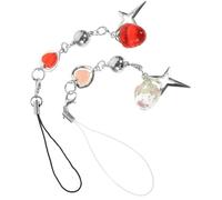 Happyyami 2pcs Cute Strawberry Phone Charm Strap for Women Decorative Phone and Backpack Ornament Secure Mobile Lanyard with Red and Pink Charms Versatile Key and Camera Accessory