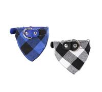 Happyyami 2pcs Dog Triangular Scarf Collar Dog Tie Pet Harness Leash Puppy Traction Rope Pet Strap