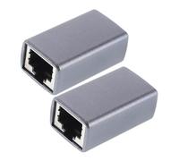 Happyyami 2pcs Ethernet Female to Female Coupler Connection Coupler for Network Cable Adapter Inline Connector Network Docking Station