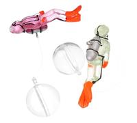Happyyami 2pcs Floating Diver Aquarium Decorations Glow The Dark Ornaments for Fish Tank Landscape Safe Material Dynamic Floating Design for Enhancing Underwater Scenery