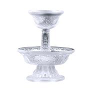 Happyyami 2pcs Glass Offering Cups for Buddhist Temple Use, Anti-Aging and Easy to Carry Delicate, for Home Worship and Spiritual Ceremonies