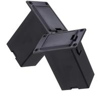 Happyyami 2pcs Guitar Battery Box Bass Battery Holder 9V Plastic Easy to Install Black for Guitar Home