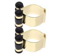 Happyyami 2pcs Metal Pool Cue Brackets and Fishing Rod Holders Wall Mount Pole Clamps with Easy Fix Design, Not Easy to Fall, Simple Appearance Style for Sports and Outdoors