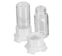 Happyyami 2pcs Plastic Ant Nest Water Feeders with Capacity Glass and Plastic Material Easy to Install Water Feeding Cups for Ant Farms and Formicariums