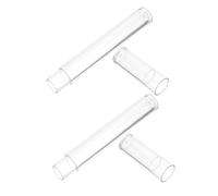 Happyyami 2pcs Portable Round Box Tweezers Storage Makeup Organiser Storage Box Tool Organiser Snackle Bead Tubes Tweezers Case for Long Tube Beads