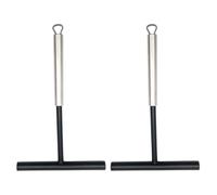 Happyyami 2pcs Professional Pancake Spreader Tool Made of Stainless Steel and Nylon with T Shaped Design for Easy Pancake Spreading and Convenient Storage in Home Kitchen Cooking