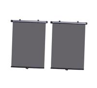 Happyyami 2pcs Retractable Car Side Window Sunshade UV Protection Blinds for Safety and Heat Reduction Covers for Cooler Interior and Outside View
