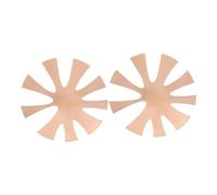 Happyyami 2pcs Shaped French Nail Edge Templates Metal Nail Art Trimmer Guide for Acrylic Manicure Portable Salon Tool for French Tip Design