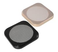 Happyyami 2pcs Square Speaker Grille Mesh Cover Durable Protective Grill for Car Speaker Enclosures Compatible with Various Models Easy to Install and Replace