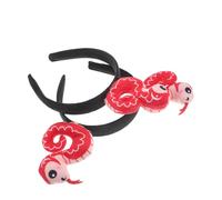 Happyyami 2pcs Stuffed Snake Headband Unique Hair Accessory for Year Snake Celebrations Secure Fit Hairband for Lunar Year Events Joyful Cartoon Enhance Festive Looks
