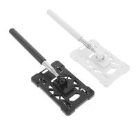 Happyyami 2pcs Telescoping Parking Rod Badge Holder Extendable Card Holder Stick for Vehicle Access Control and Toll Payment User-friendly for Car Parking and Residential Gate Use White and