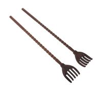Happyyami 2pcs Wooden Back Scratchers with Long Handles, Portable Soothing Scratch Tool for Hard-to-Reach Itches, for Home and Travel Use, Suitable for Men and Women