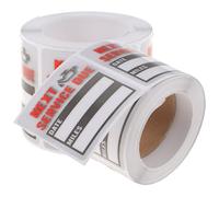 Happyyami 2Rolls Car Oil Change Reminder Labels Stickers Per Roll Adhesive Maintenance Decals for Next Service Due Window Application for Car Owners