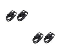 Happyyami 2sets Adjustable Bike Flashlight Mount Holder Lightweight Plastic Handlebar Extender Clip Clamp for Steady Torch Flashlight Rotational Design Black 2pcs*2