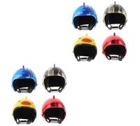 Happyyami 2sets Bird Helmet for Hens Parakeet Helmet Fashionable Pet Chicken Accessory 4pcs*2