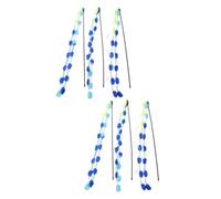 Happyyami 2sets Bonding Fun for Your Cat Interactive Teaser Wands Sticky Toys Indoor Cat Toys for Play and Exercise 3pcs*2