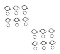 Happyyami 2sets Parrot Foot Ring Toy Small Bird Foot Ring U-shaped Bird Anklet 6pcs*2