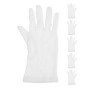 Happyyami 3 Pairs Professional White Billiard Gloves for Referees, Made of Polyester-cotton with Flexibility and Sturdy Material, Suitable for Official Events and Different Match