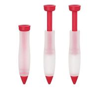 Happyyami 3 Pcs Silicone Chocolate Decorating Pens for Cake Writing and Cookie Dough with Assorted Colours, for Making and Personalizing Desserts in Baking