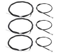 Happyyami 3 Sets Professional Bike Brake Cable Housing Kit Front and Rear Replacement for Road Mountain Foldable Bikes Flexible High Tension Brake Lines for Reliable Stopping in Various