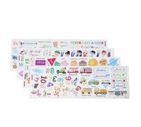 Happyyami 3 Sheets Alphabet Wall Decal Stickers Numbers and Animal Shapes for Nursery and Home, PVC Material Matte Surface, Enhances Comfort and Supports Early Math Learning