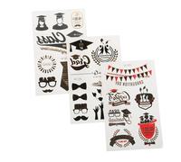 Happyyami 3 Sheets Graduation Face Stickers of Elegant Themed Decals for Celebrations Unique Photo Props for Graduation Parties Comfortable Fit Festive Design