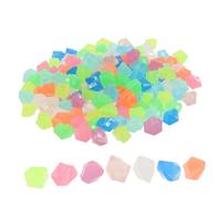 Happyyami 300pcs Aquarium Stones Glow Dark Decorative Pebbles for Fish Tanks Recycled Walkway Beautiful Landscape Stones