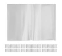 Happyyami 30pcs Clear Book Covers: A4 Plastic Exercise Books Sleeves - Waterproof Transparent Textbook Protector for Journals and Daily Planners