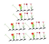 Happyyami 30pcs Sprout Clips Simulation Plant Hairpins for Lovely Headdress Accessories with Gradient Leaves Mushrooms Berries Sunflower and Fruit Designs Easy to Wear and Comfortable