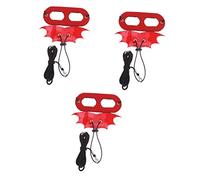 Happyyami 3pcs Adjustable Lizard Reptile Leash for Small Animals for Outdoor Walks s Vibrant Red
