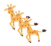 Happyyami 3pcs Adorable Giraffe Resin Fish Tank Decor Realistic Aquarium Decoration for Boys and Girls Safe Material for Home Tabletop Display