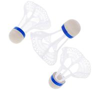 Happyyami 3pcs Badminton Shuttlecocks Nylon Windproof Sturdy Plastic Foam Stable Flight Lightweight Sports Training Outdoor Practice Exercise Random Color