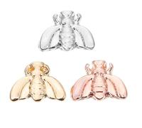 Happyyami 3pcs Bee Shape Zinc Alloy Watchband Buckles for Smartwatch Strap Decor, Practical and Decorative Watch Charms, for Personalised Watch Strap Accessories