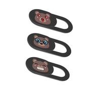 Happyyami 3pcs Camera Privacy Cover Slide for Phone and Tablets, Adhesive Abs Material Cartoon Pattern, and Not Easy to Fall, for Protecting Your Camera Privacy