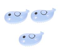 Happyyami 3pcs Cat Steam Brush Pet Hair Remover Self Cleaning Electric Multi-use Bath Brush