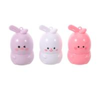Happyyami 3pcs Changing Lipstick for Women Hydrating and Moisturizing Cartoon Bunny Design Shade Shifting Lip Balm for Teen Girls Party Favors