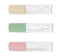 Happyyami 3pcs Empty Lip Gloss Tubes 3.5ml Refillable Containers for Lip Balm Storage Made of Acrylic and Plastic Abs, Easy to Carry and Store for Indoor and Outdoor Use Random Color