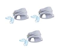 Happyyami 3pcs Hedgehog Harness Small Pet Harness Guinea Pig Leads Pet Chest Strap Cotton Material Breathable Easy to Wear Compact Size