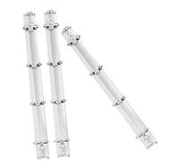 Happyyami 3pcs Metal Loose Leaf Binders Iron Binding Spines, Sturdy and Portable A4 4-Hole Notebook Binder Inserts for Personal Planners and Loose Leaf Notebooks in Office Work