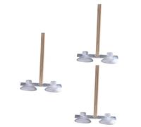 Happyyami 3pcs Parrot Training Activity Stand Easy to Install Shower Rack for Birds Safe Material for Cockatiels Parakeets and Parrots Exercise and Entertainment for Your Pet