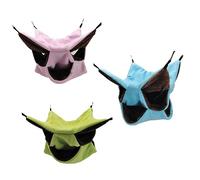 Happyyami 3Pcs Three-Layer Small Hamster Hammock Suspensible Warming PET Nest 30x30cm Soft Plush Small PET Bed for Hamsters and Other Animals