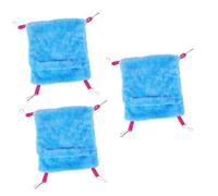 Happyyami 3pcs Warm Pet Sleep Sack for Small Birds Cozy Sky- Blanket for Parrots Budgies and More Lightweight Hammock Design for Indoor Use and for and Resting