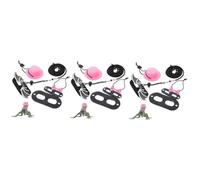 Happyyami 3sets Outdoor Adjustable Lizard Leash Birthday Hat Portable Reptile Harness for Bearded Dragons and Lizards Fun Cosplay Prop for Outdoor Activities