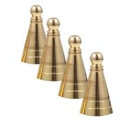 Happyyami 4 Pieces Brass Incense Press Mold Set for Cone Shaping DIY Incense Cone Moulds with Gold Finish Suitable for Home Fragrance