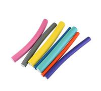 Happyyami 42pcs Hair Curling Flex Rods PVC Bag Included No Heat Hair Curlers for Spiral Curls Easy to Use Sticks for DIY Styling Salon