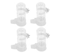 Happyyami 4pcs Automatic Bird Water Dispenser for Bird Species Safe Material Aesthetic Design for Parakeets Budgies and Cockatiels No Water Feeder