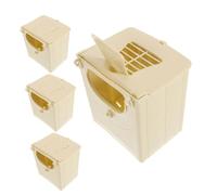 Happyyami 4pcs Bird Nesting House Easy to Install Budgie Breeding Box Material Nesting Box for Parakeets Spacious Bird Habitat for Breeding and Incubation