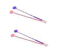 Happyyami 4pcs Cat Training Stick Mixed Pet Training Tool for Dogs and Cats for Developing Habits Strong Toughness and Elasticity Small